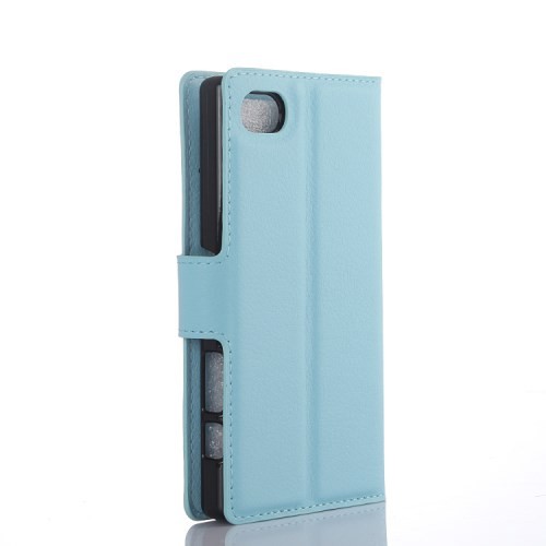 Lommebok Etui for Sony Xperia Z5 Compact Lychee Blå