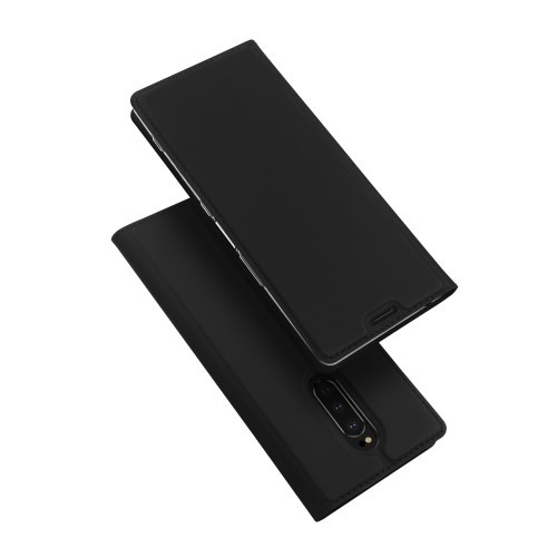 Sony Xperia 1 Slimbook Etui med 1 kortlomme Svart