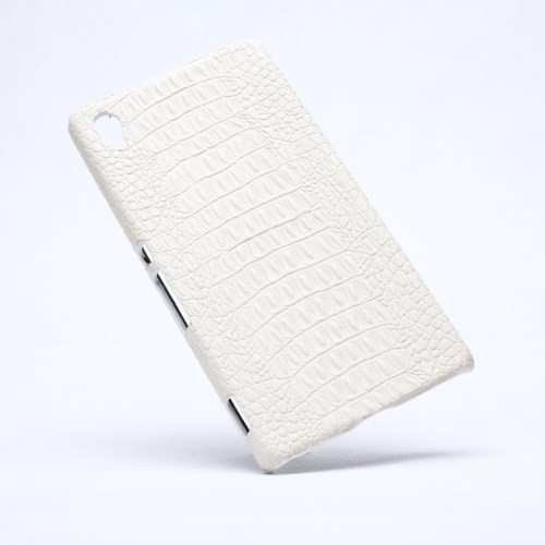 Deksel Xperia Z3+ Croco Hvit