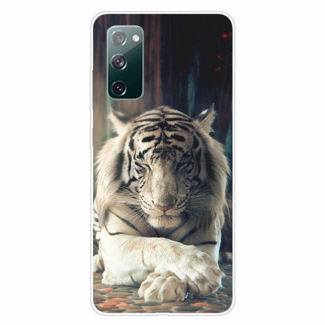 Galaxy S20 FE Deksel Art White Tiger