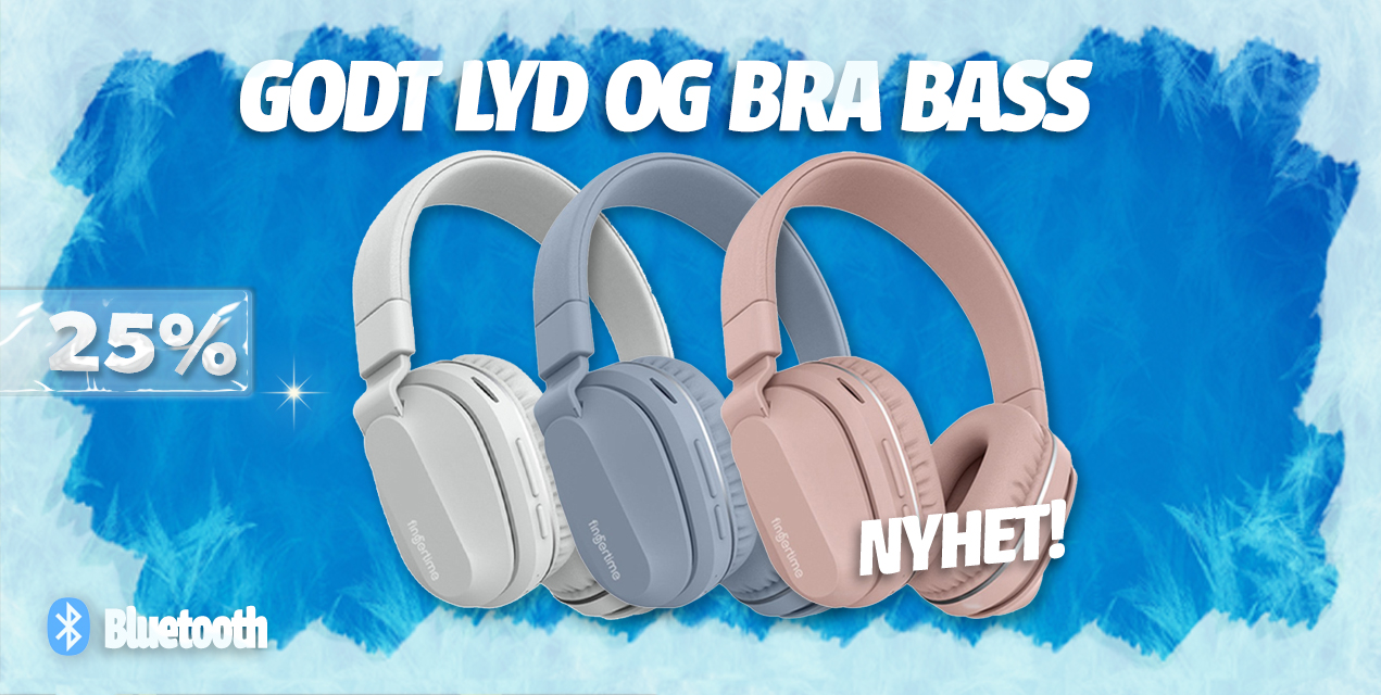 Nyhet! Stereo headsett med god lyd