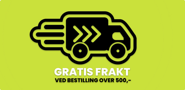 Gratis frakt over 500,-